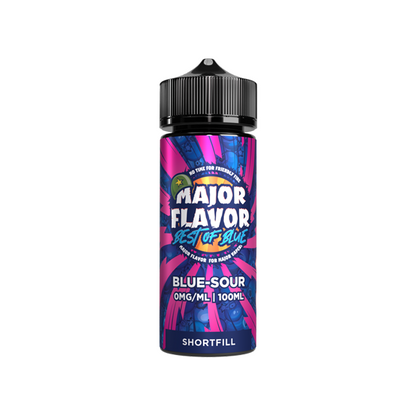 Major Flavour Best Of Blue 100ml Shortfill 0mg (70VG/30PG) - Flavour: Blue Peach