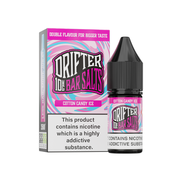 10mg Drifter Bar Salts 10ml (50VG/50PG) - Flavour: Cream Tobacco