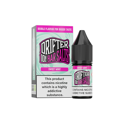 10mg Drifter Bar Salts 10ml (50VG/50PG) - Flavour: Sour Apple Ice