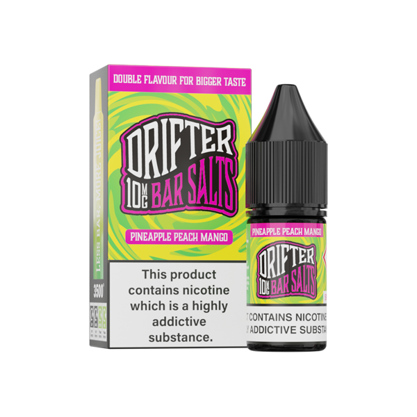 10mg Drifter Bar Salts 10ml (50VG/50PG) - Flavour: Lemon & Lime