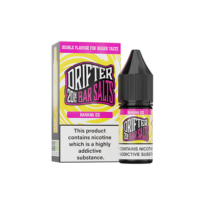20mg Drifter Bar Salts 10ml (50VG/50PG) - Flavour: Peach Ice