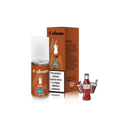 A-Steam Fruit Flavours 6MG 10ML (50VG/50PG) - Flavour: Candy Floss
