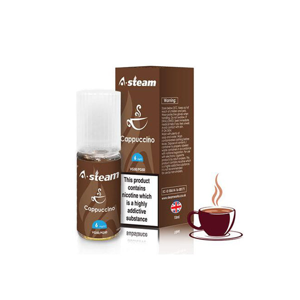 A-Steam Fruit Flavours 12MG 10ML (50VG-50PG) - Flavour: Vanilla