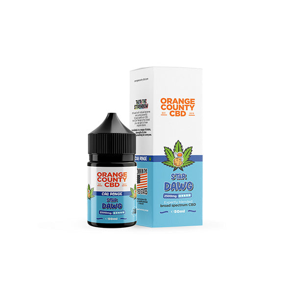 Orange County CBD Cali Range 2500mg CBD 50ml E-liquid (60VG/40PG) - Flavour: Star Dawg