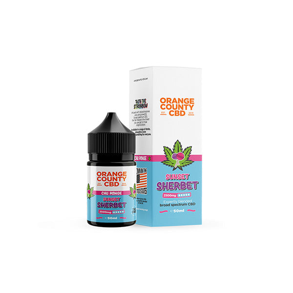 Orange County CBD Cali Range 2500mg CBD 50ml E-liquid (60VG/40PG) - Flavour: Cherry OG Kush