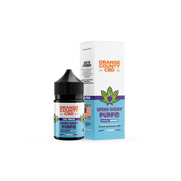 Orange County CBD Cali Range 2500mg CBD 50ml E-liquid (60VG/40PG) - Flavour: Orange Cream