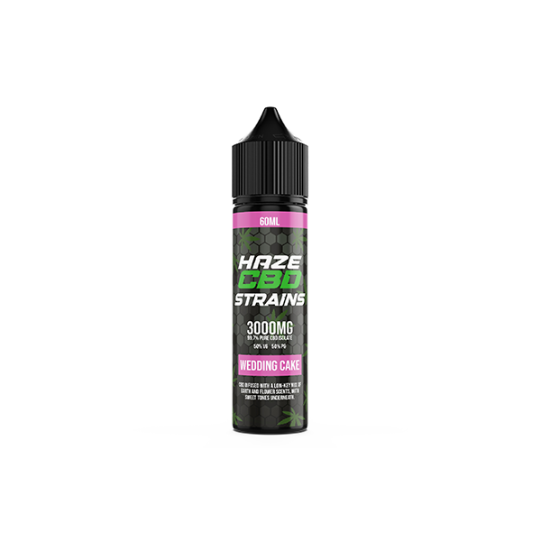 Haze CBD Strains 3000mg CBD E-Liquid 50ml Shortfill 0mg (50VG/50PG) - Flavour: Biscotti