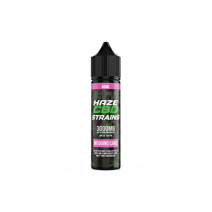 Haze CBD Strains 3000mg CBD E-Liquid 50ml Shortfill 0mg (50VG/50PG) - Flavour: Biscotti