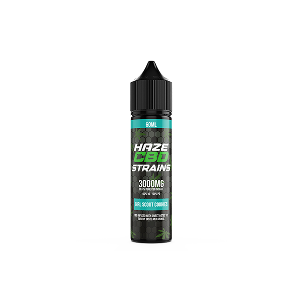 Haze CBD Strains 3000mg CBD E-Liquid 50ml Shortfill 0mg (50VG/50PG) - Flavour: Biscotti