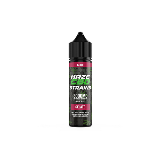 Haze CBD Strains 3000mg CBD E-Liquid 50ml Shortfill 0mg (50VG/50PG) - Flavour: Sour Diesel