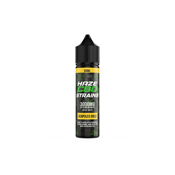 Haze CBD Strains 3000mg CBD E-Liquid 50ml Shortfill 0mg (50VG/50PG) - Flavour: Girl Scout Cookies