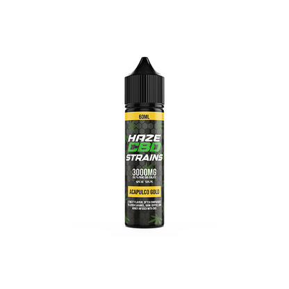 Haze CBD Strains 3000mg CBD E-Liquid 50ml Shortfill 0mg (50VG/50PG) - Flavour: Biscotti