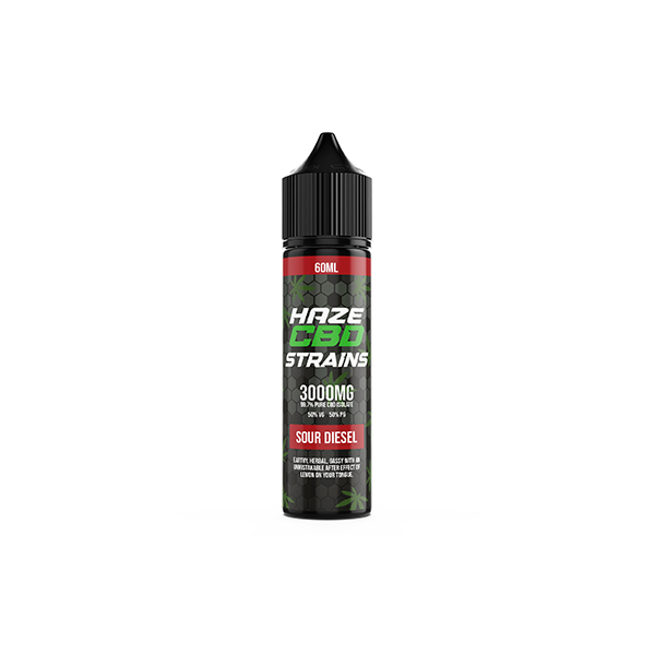 Haze CBD Strains 3000mg CBD E-Liquid 50ml Shortfill 0mg (50VG/50PG) - Flavour: Biscotti