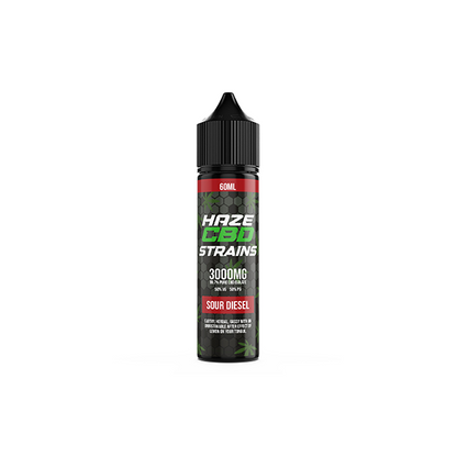 Haze CBD Strains 3000mg CBD E-Liquid 50ml Shortfill 0mg (50VG/50PG) - Flavour: Biscotti