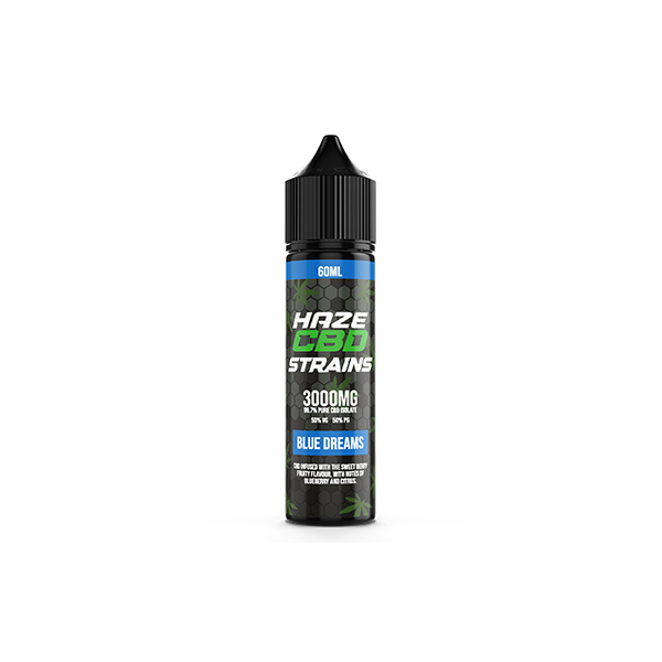 Haze CBD Strains 3000mg CBD E-Liquid 50ml Shortfill 0mg (50VG/50PG) - Flavour: Biscotti