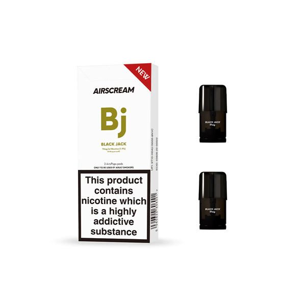 AirsPops Pre-filled Replacement Pods 2PCS 1.2ml - Flavour: Menthol