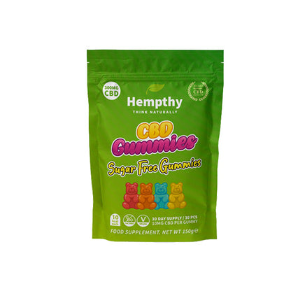 Hempthy 300mg CBD Gummies 30 Ct Pouch - Flavour: Imperial Mints