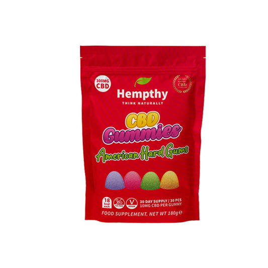 Hempthy 300mg CBD Gummies 30 Ct Pouch - Flavour: Imperial Mints
