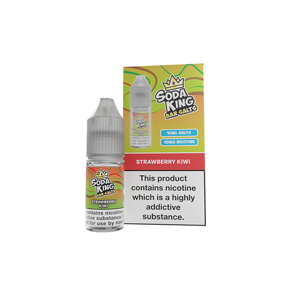 Soda King Bar SALTS 10mg Nic Salts 10ml - (50VG/50PG) - Flavour: Blackberry Strawberry Blueberry