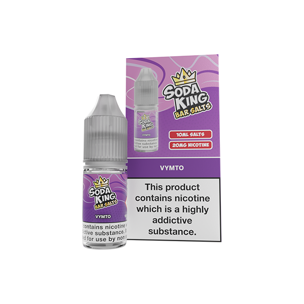 20mg Soda King Bar SALTS Nic Salts 10ml - (50VG/50PG) - Flavour: Gummy Bear