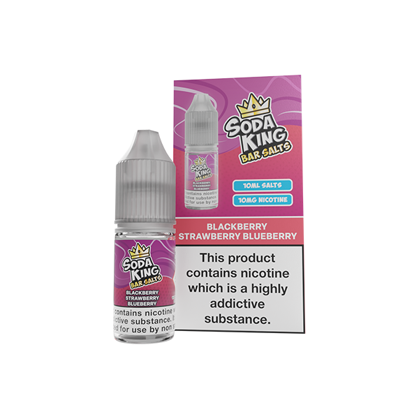 10mg Soda King Bar SALTS Nic Salts 10ml - (50VG/50PG) - Flavour: Gummy Bear