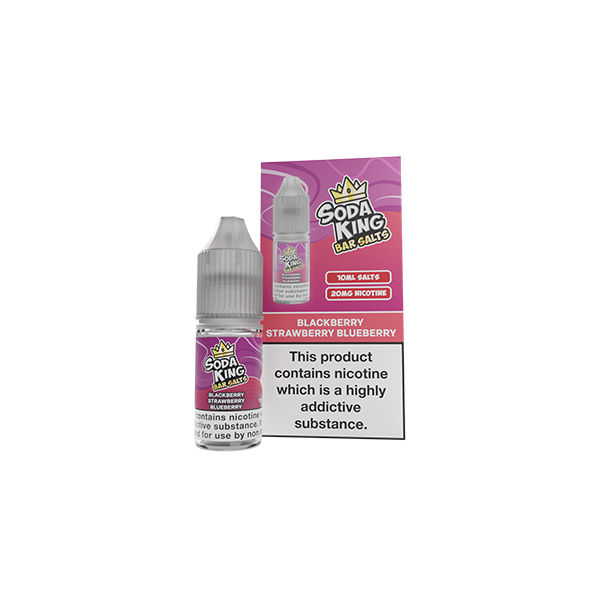 Soda King Bar SALTS 20mg Nic Salts 10ml - (50VG/50PG) - Flavour: Watermelon Cherry