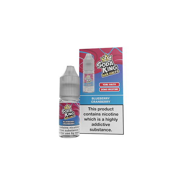 Soda King Bar SALTS 20mg Nic Salts 10ml - (50VG/50PG) - Flavour: Strawberry Watermelon