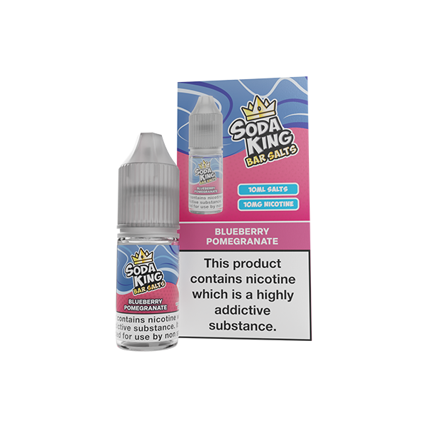 10mg Soda King Bar SALTS Nic Salts 10ml - (50VG/50PG) - Flavour: Gummy Bear