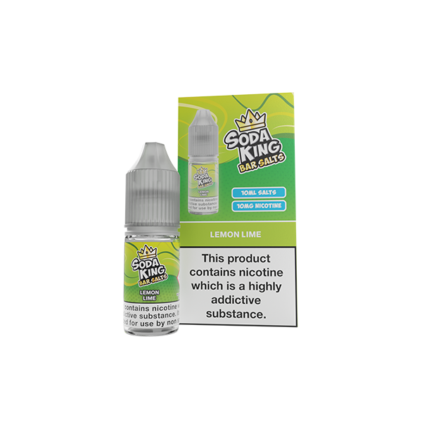 Soda King Bar SALTS 10mg Nic Salts 10ml - (50VG/50PG) - Flavour: Strawberry Watermelon