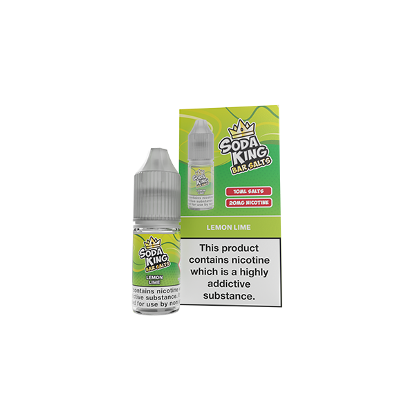 Soda King Bar SALTS 20mg Nic Salts 10ml - (50VG/50PG) - Flavour: Blueberry Pomegranate