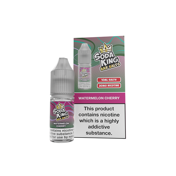 Soda King Bar SALTS 20mg Nic Salts 10ml - (50VG/50PG) - Flavour: Watermelon Breeze