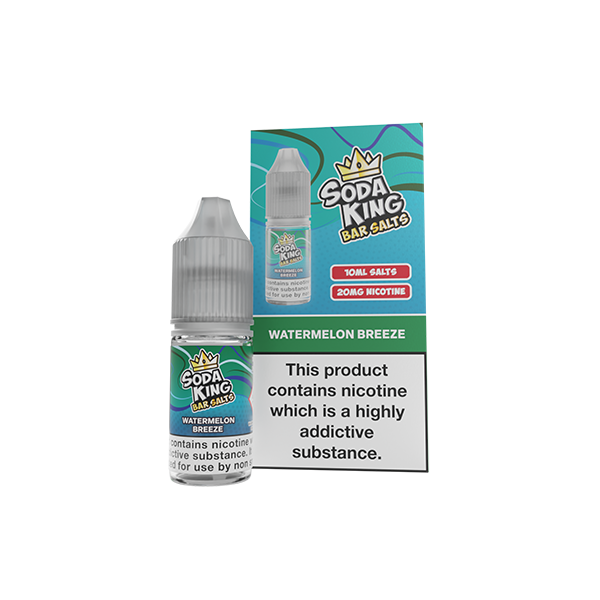 Soda King Bar SALTS 20mg Nic Salts 10ml - (50VG/50PG) - Flavour: Strawberry Kiwi