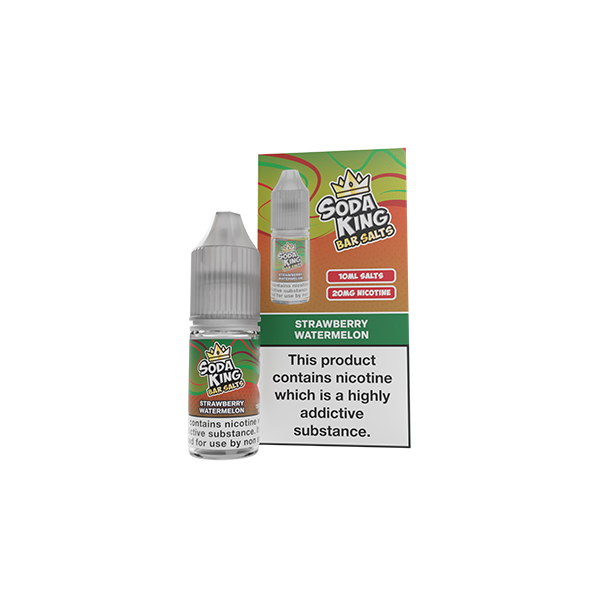 Soda King Bar SALTS 20mg Nic Salts 10ml - (50VG/50PG) - Flavour: Blueberry Pomegranate