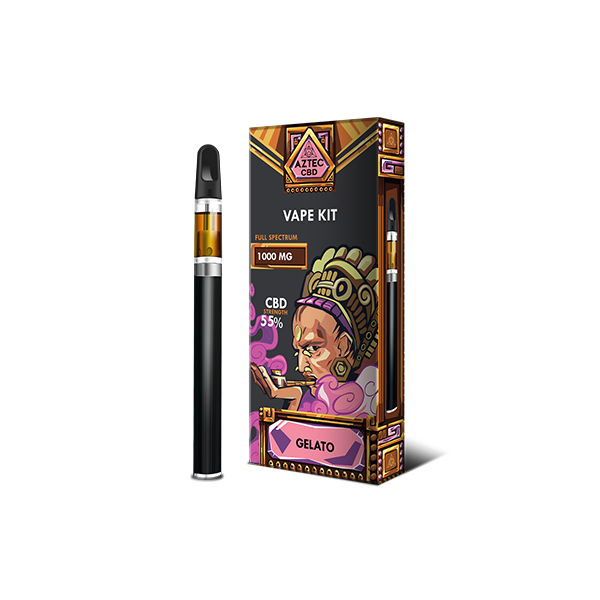 Aztec CBD 1000mg Vape Kit - 1ml - Flavour: Pineapple Express