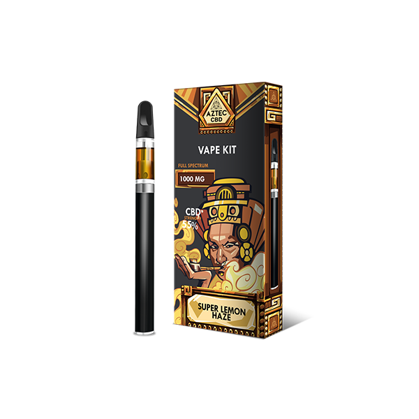 Aztec CBD 1000mg Vape Kit - 1ml - Flavour: Pineapple Express