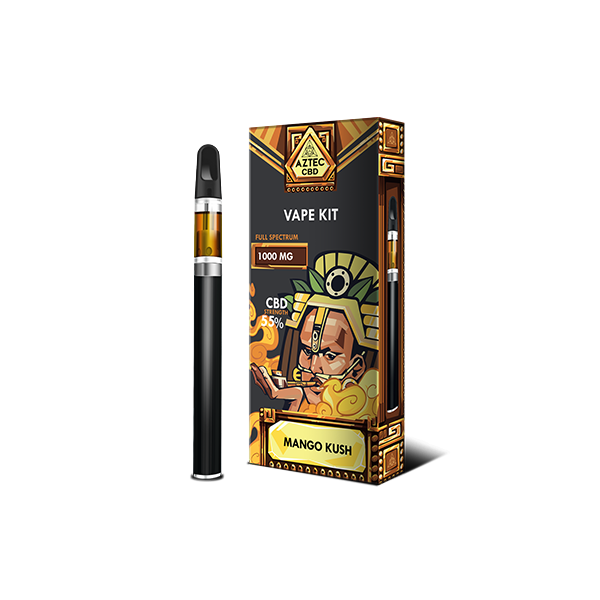 Aztec CBD 1000mg Vape Kit - 1ml - Flavour: Pineapple Express