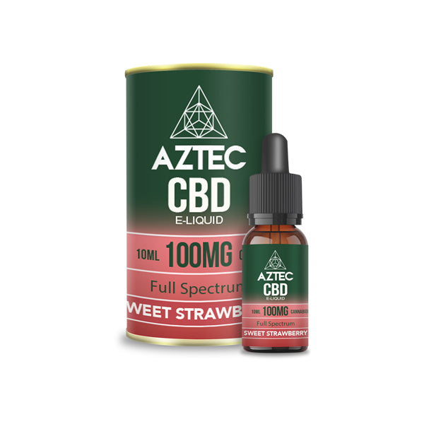 Aztec CBD 100mg CBD Vaping Liquid 10ml (50PG-50VG) - Flavour: Mango Kush