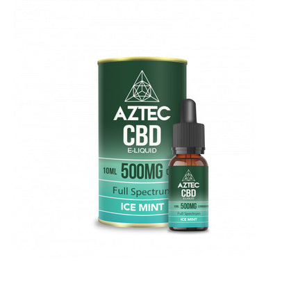 Aztec CBD 500mg CBD Vaping Liquid 10ml (50PG-50VG) - Flavour: Mango Kush