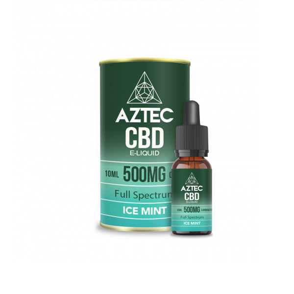 Aztec CBD 500mg CBD Vaping Liquid 10ml (50PG/50VG) - Flavour: Sweet Strawberry