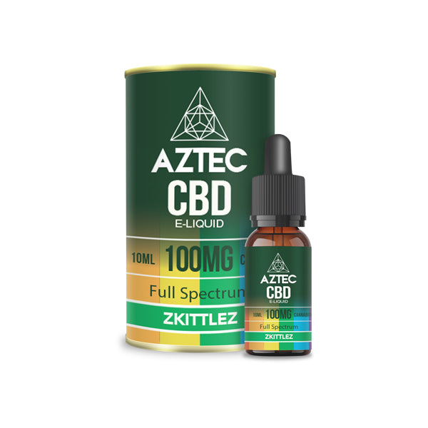 Aztec CBD 100mg CBD Vaping Liquid 10ml (50PG/50VG) - Flavour: Sweet Strawberry