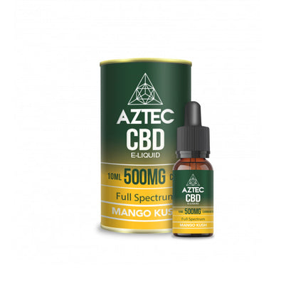 Aztec CBD 500mg CBD Vaping Liquid 10ml (50PG/50VG) - Flavour: Sweet Strawberry