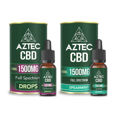 Aztec CBD Full Spectrum Hemp Oil 1500mg CBD 10ml - Flavour: Natural Hemp