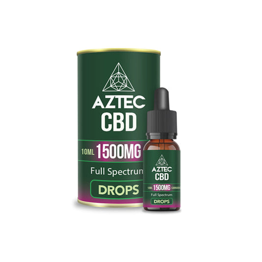 Aztec CBD Full Spectrum Hemp Oil 1500mg CBD 10ml - Flavour: Spearmint