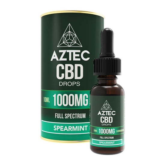 Aztec CBD Full Spectrum Hemp Oil 1000mg CBD 10ml - Flavour: Natural Hemp