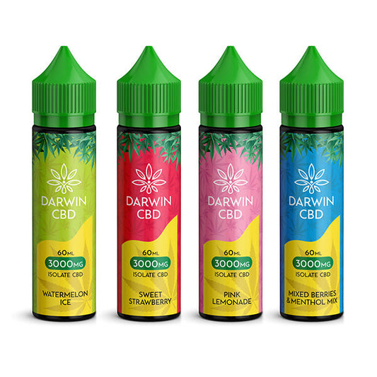 Darwin 3000mg CBD Isolate E-Liquid 60ml - Flavour: Blue Tropic