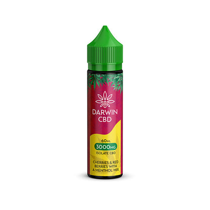 Darwin 3000mg CBD Isolate E-Liquid 60ml - Flavour: Strawberry Raspberry Cherry