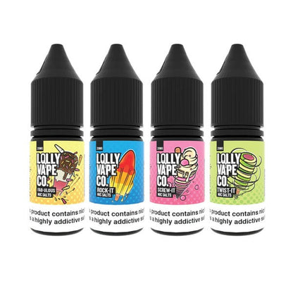 20mg Lolly Vape Co 10ml Nic Salts (50VG/50PG) - Flavour: Fab-Ulous