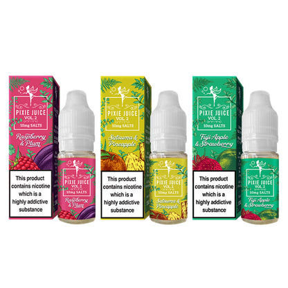 10mg Pixie Juice Volume 2 10ml Nic Salts (50VG/50PG) - Flavour: Blackcurrant & Pear
