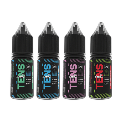 20mg Tens Salts 10ml Nic Salts (50VG/50PG) - (Full Box) Pack Of 10 - Flavour: Grape Crush