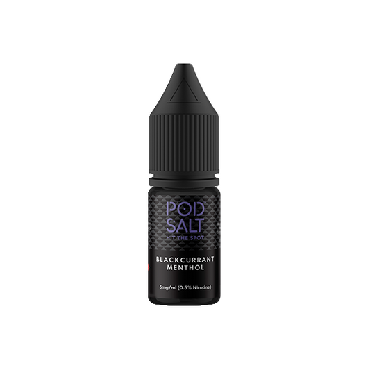 5mg Pod Salt Core 10ml Nic Salt (50VG/50PG) - Flavour: Blackcurrant Menthol